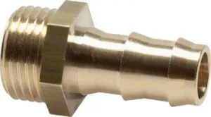 Steckanschluss-Gewindetüllen Messing mit Außengewinde, PN 15, GSP, Tülle, Schlauch, alle Größen, Hydraulik, Mineralöl, Luft, Wasser, Schmieröl, Schlauch, Druckschlauch, Pneumatik