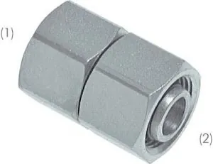 Gerade Verbindungen mit Dichtkegel & O-Ring, Stahl verzinkt, alle Größen, Schneidring, Schneidringverschraubung, Reduziereinsatz, Klemmring, Klemmringverschraubung Gerade Verbindungen mit Dichtkegel & O-Ring, Stahl verzinkt, alle Größen, Schneidring, Schneidringverschraubung, Reduziereinsatz, Klemmring, Klemmringverschraubung