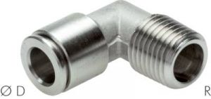 Winkelsteckverschraubungen (feststehend), Edelstahl, alle Größen von www.pneumatikshop-online.de