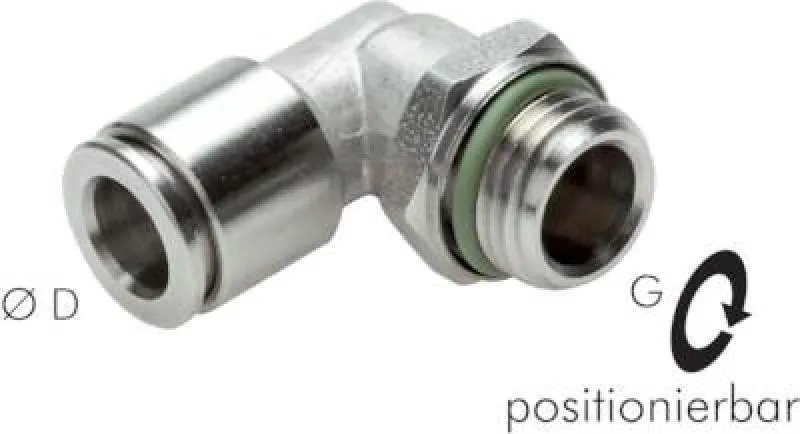Winkelsteckverschraubungen zylindrisches Gewinde (positionierbar), Edelstahl, alle Größen von www.pneumatikshop-online.de