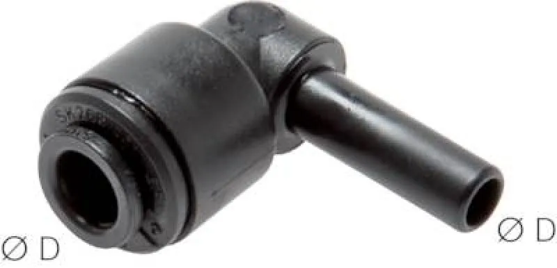 IQS L-Steckverbindungen mit Stecknippel FDA POM in verschiedenen Größen