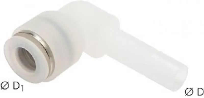 Winkelsteckverbindungen mit Stecknippel, PVDF, alle Größen von www.pneumatikshop-online.de