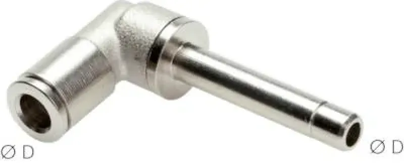 IQS Winkel-Steckverbinder mit langem Stecknippel MSV Messing vernickelt