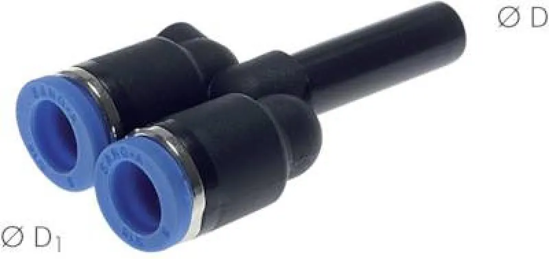 IQS Y-Steckverbindung Standard mit Stecknippel, reduzierend
