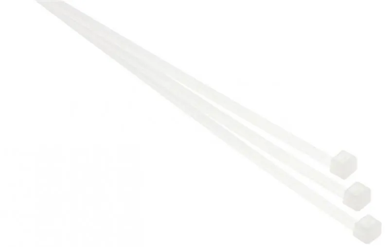 100 Stück Kabelbinder PA 6.6 für Kabel- und Schlauchmanagement weiss