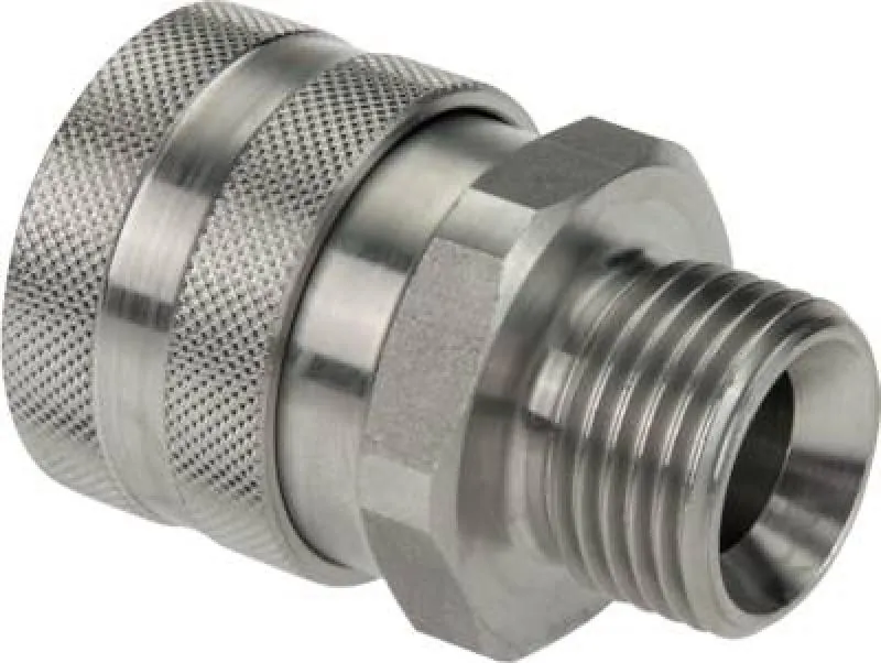 Kupplungen für Schaumpistolen und Spritzpistolen Edelstahl ohne Absperrventil alle Größen