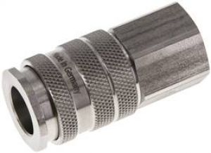 Kupplungsdosen mit Innengewinde, NW 10, Edelstahl 1.4305, alle Größen von www.pneumatikshop-online.de