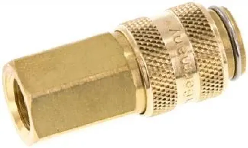 Kupplungsdosen mit Innengewinde, NW 5, Messing, verschiedene Größen