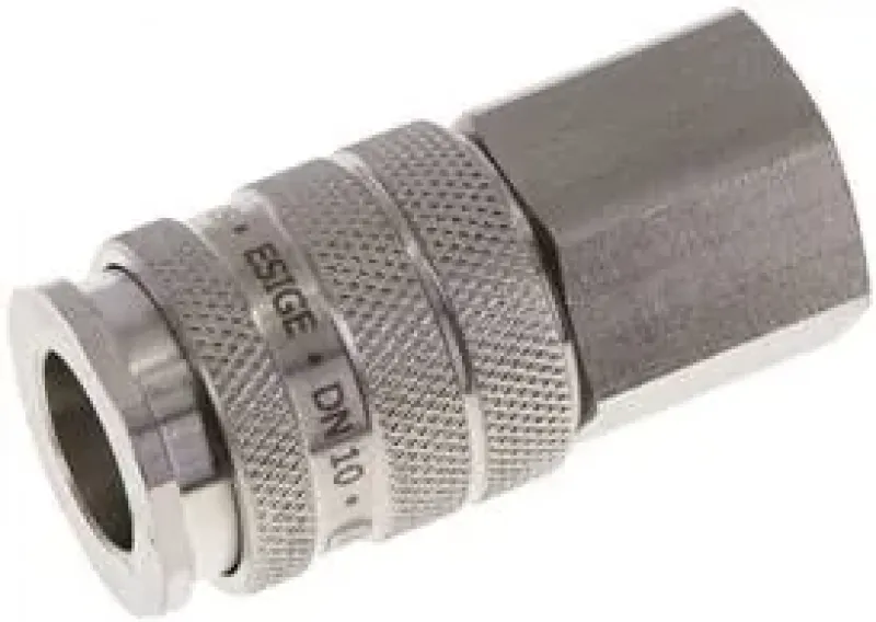 Kupplungsdosen mit Innengewinde, NW 10, Edelstahl 1.4305, verschiedene Größen