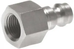 Kupplungsstecker mit Innengewinde, NW 5, Stahl gehärtet & vernickelt, Stecker, Kupplung, Standard, alle Größen Kupplungsstecker mit Innengewinde, NW 5, Stahl gehärtet & vernickelt, Stecker, Kupplung, Standard, alle Größen