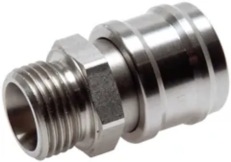 Kupplungsdosen NW 7,2 aus massivem Edelstahl 1.4305 mit Außengewinde