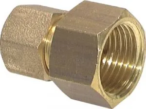 Gerade Aufschraubverschraubungen Messing mit zylindrischem Innengewinde, Klemmringverschraubung, alle Größen, Klemmring, Luft, Pneumatik, Rohr