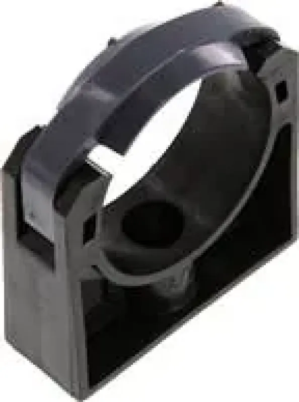 Rohrklemme PE / PP mit Befestigungsbohrung, alle Größen