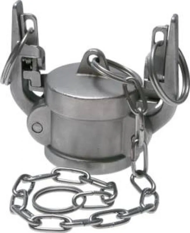 Verschlusskappen Edelstahl mit Sicherheitsverriegelung für Schnellkupplungsstecker, Typ DC, alle Größen von www.pneumatikshop-online.de