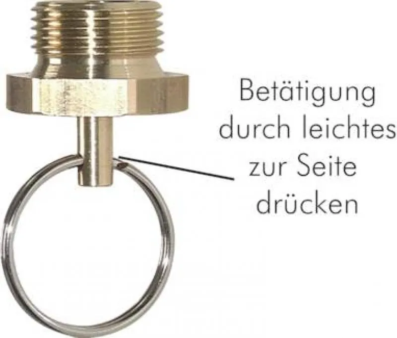 Entwässerungsventil Messing mit Ring Druckluftbehälter PN 20 alle Größen