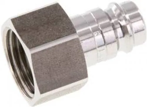 Kupplungsstecker mit Innengewinde, NW 10, Edelstahl 1.4404, alle Größen von www.pneumatikshop-online.de