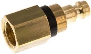 Kupplungsstecker mit Innengewinde, NW 5, Messing, Stecker, Kupplung, alle Größen mit schwarzer Farbmarkierung Kupplungsstecker mit Innengewinde, NW 5, Messing, Stecker, Kupplung, alle Größen mit schwarzer Farbmarkierung