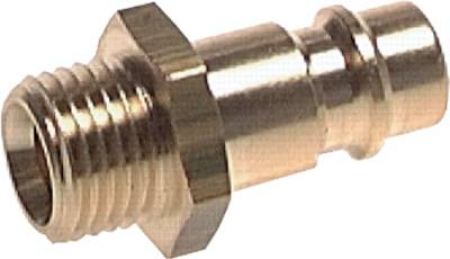 Kupplungsstecker mit Außengewinde, NW 7,2, Messing, alle Größen von www.pneumatikshop-online.de