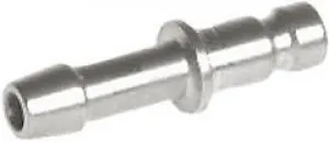 Kupplungsstecker mit Schlauchtülle, NW 2,7, Edelstahl 1.4404, Stecker, Kupplung, Standard, alle Größen