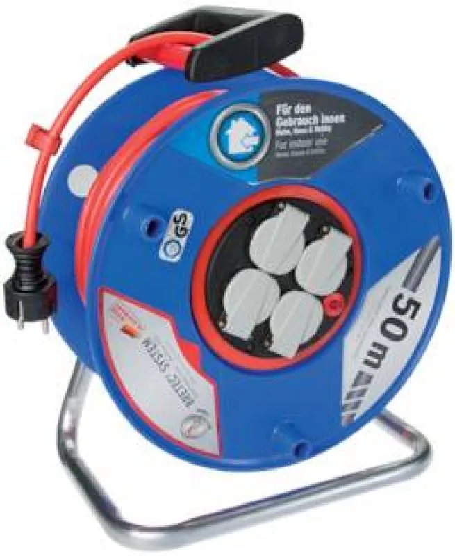 Kabeltrommeln für Innenanwendungen | Schutzart IP 20, Stahlblech oder Kunststoff