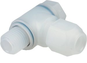 Winkel-Einschraubverschraubungen (positionierbar), PP, alle Größen