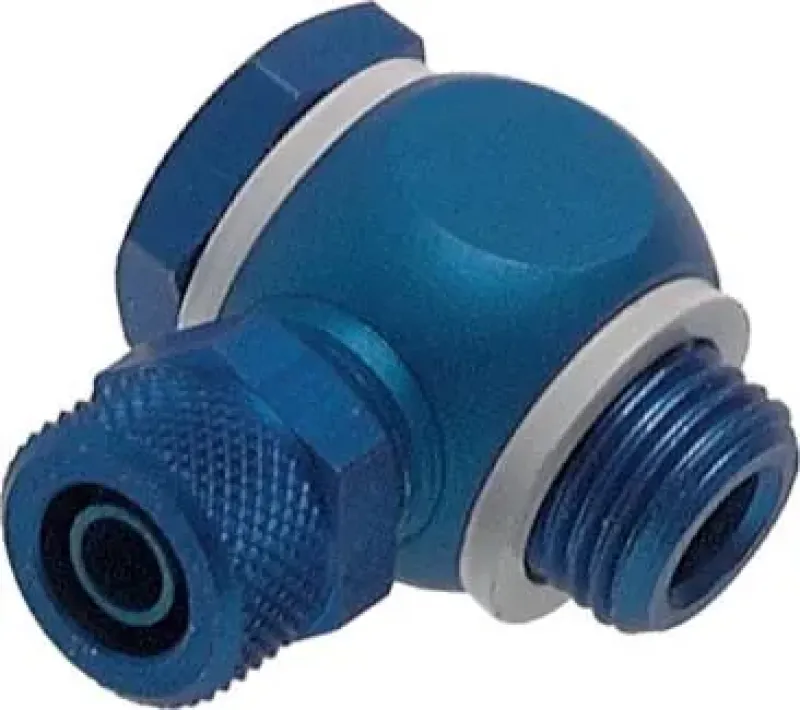 CK-Winkel-Verschraubung Aluminium als Hohlschraube mit zylindrischem Außengewinde und O-Ring