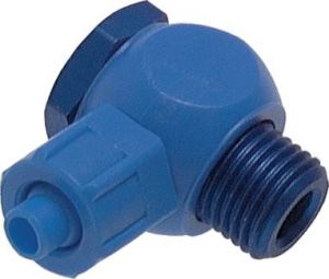 Winkel-Verschraubungen zylindrisches Gewinde (Hohlschraube) POM, alle Größen von www.pneumatikshop-online.de