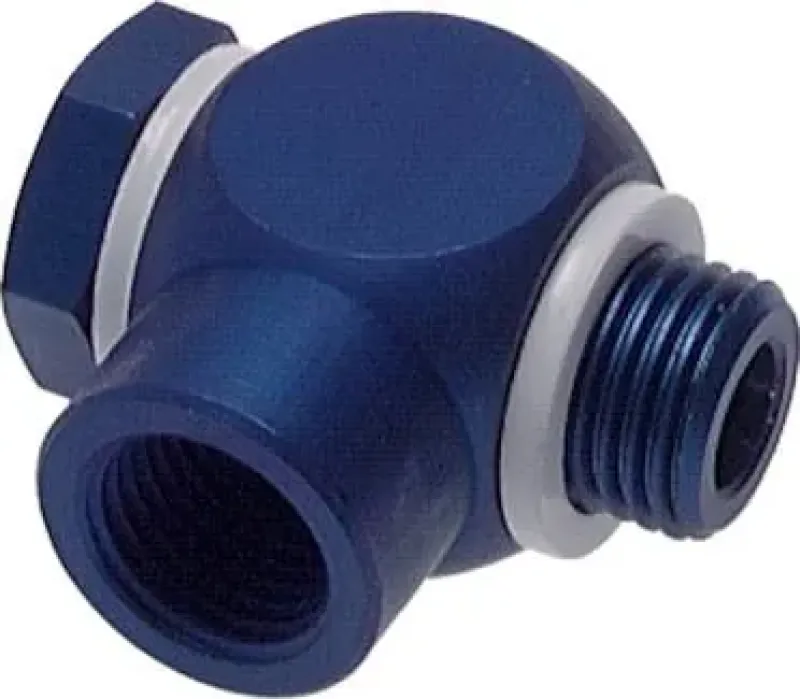 CK-Winkel-Verschraubung Aluminium als Hohlschraube mit zylindrischem Außengewinde und Innengewinde (alle Größen)