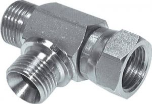 T-Stücke Stahl verzinkt mit Zollgewinde (60° Universaldichtkegel) bis 475 bar, alle Größen von www.pneumatikshop-online.de