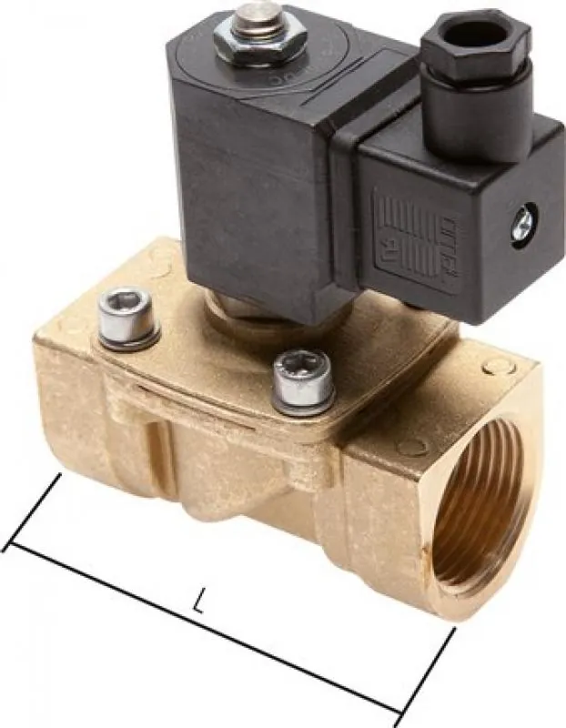 2/2-Wege Magnetventile Messing – stromlos geschlossen (NC), zwangsgesteuert, alle Größen