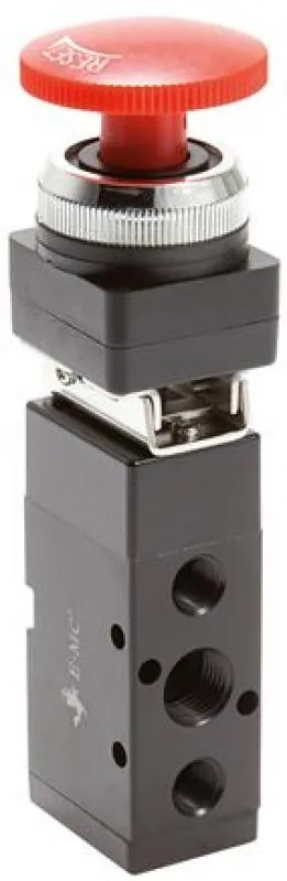 5/2-Wege Tasterventile & Drehschalter Ø 30,5 – Baureihe VM von E-MC