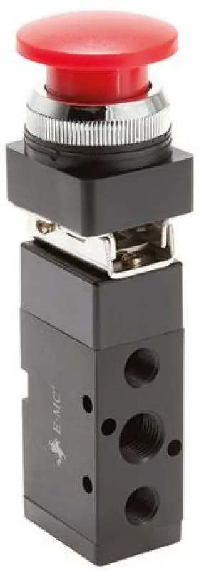 5/2-Wege Tasterventile & Drehschalter Ø 30,5 – Baureihe VM von E-MC