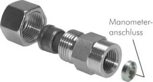 Manometerverschraubungen (Anschlussverschraubung für Rohr), Klemmring Edelstahl 1.4571 (NC), alle Größen, Schneidring, Schneidringverschraubung, Reduziereinsatz, Klemmring, Klemmringverschraubung Manometerverschraubungen (Anschlussverschraubung für Rohr), Klemmring Edelstahl 1.4571 (NC), alle Größen, Schneidring, Schneidringverschraubung, Reduziereinsatz, Klemmring, Klemmringverschraubung