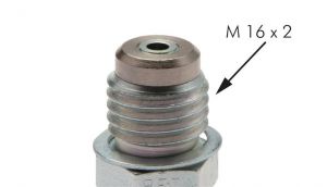 Messanschlüsse Stahl verzinkt, mit Hydraulik-Dichtkegel, Schraubkupplung M 16x2