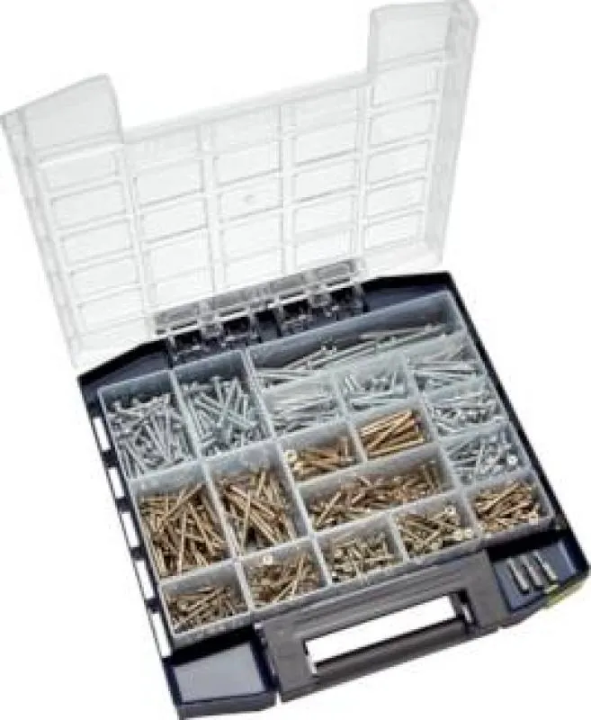 Multibox - Spanplatten-Senkkopf- und Panhead-Schrauben (TORX), Stahl verzinkt