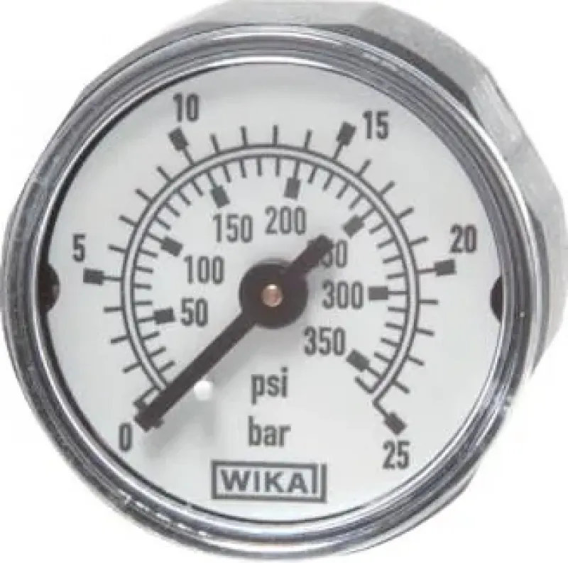 Mini-Manometer Ø 23, 26, 27 mm, Anschluss hinten (axial/zentral), Klasse 4.0