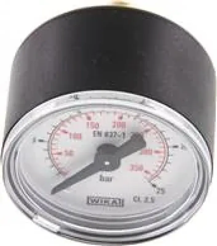 WIKA Standardmanometer Ø 40, 50, 63 mm, Anschluss hinten (axial), Klasse 2.5, Kunststoffgehäuse