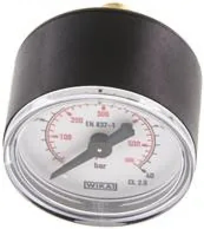 WIKA Standardmanometer Ø 40, 50, 63 mm, Anschluss hinten (axial), Klasse 2.5, Kunststoffgehäuse