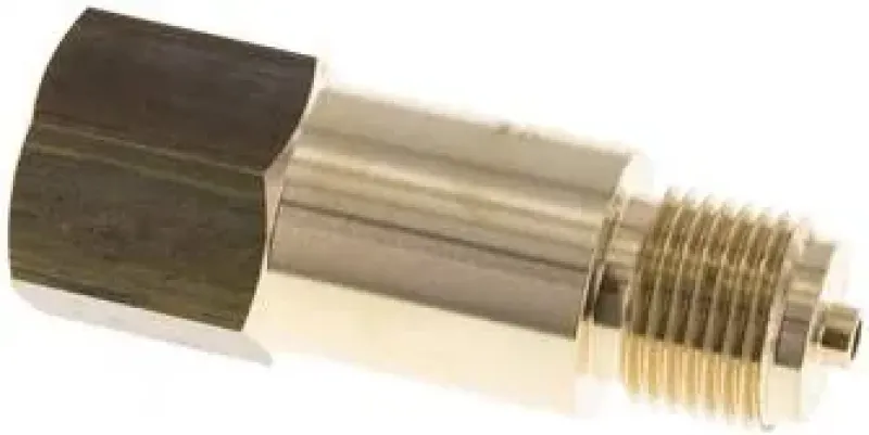 Messing Manometer-Zwischenstück mit Zapfen und Schaft für DIN 16281 Halter