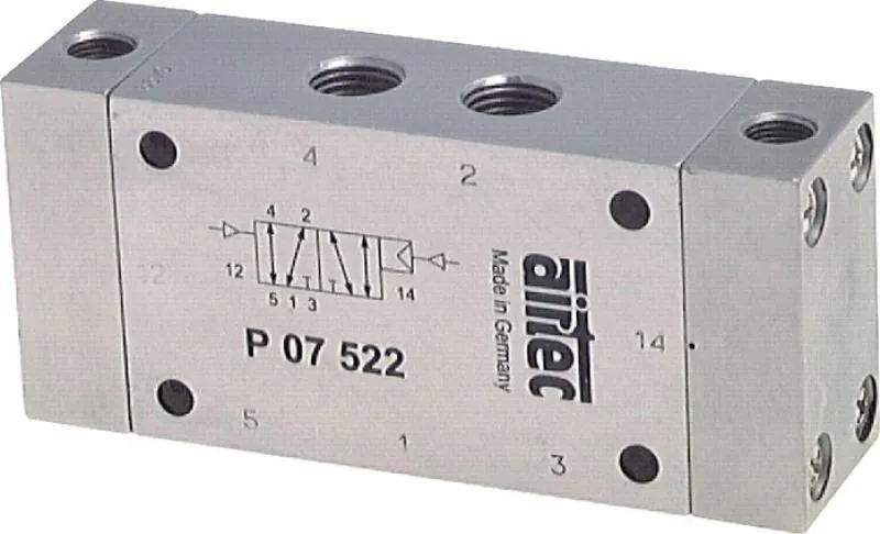 5/2-Wege Pneumatikimpulsventile mit Differenzkolben – Baureihe P von AIRTEC