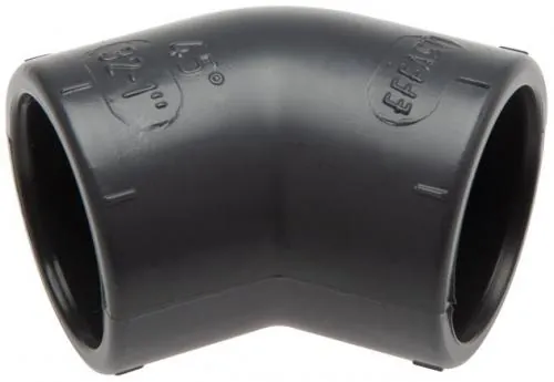 Winkel 45° mit Klebemuffen PVC-U PN 16, alle Größen von www.pneumatikshop-online.de