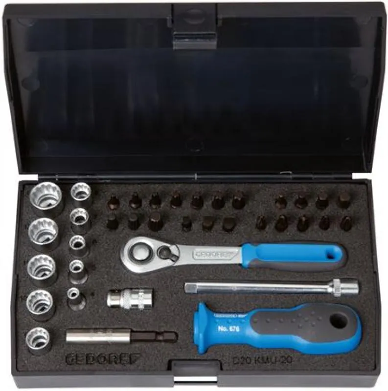 Steckschlüsselsätze Antrieb 1/4" Gedore® – Ratschenkasten, Stecknußkasten & Knarrenkasten