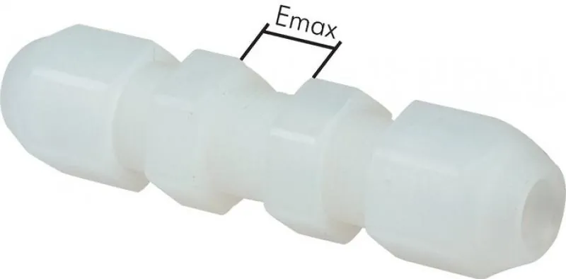 Gerade Schottverschraubungen PP, alle Größen