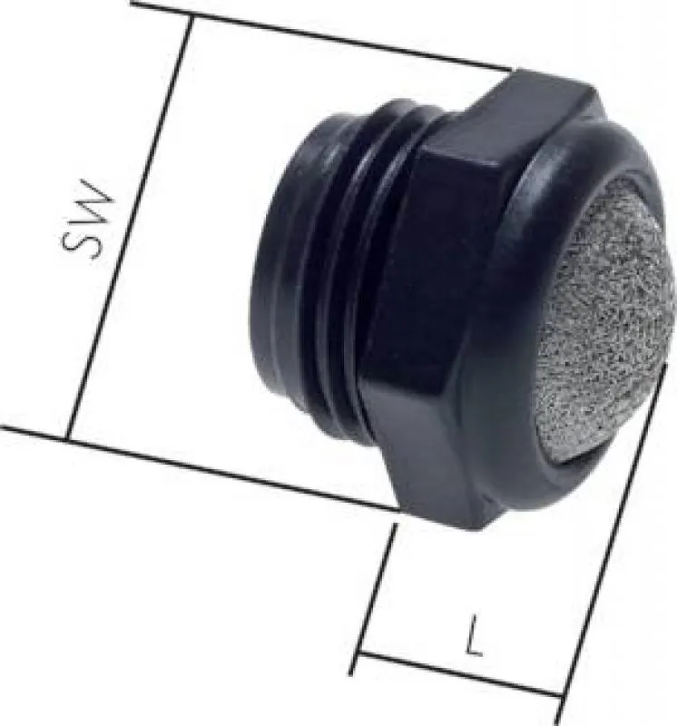 Schalldämpfer Polyamid – mit Edelstahl-Drahtgewebe, geräuscharm & langlebig, alle Größen