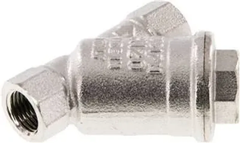 Schmutzfänger, Messing vernickelt, PN 20, alle Größen