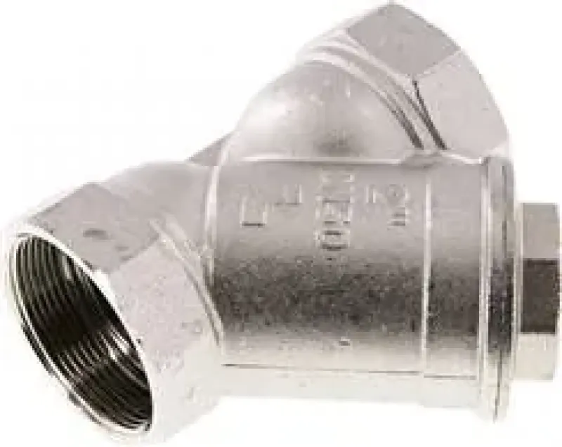 Schmutzfänger, Messing vernickelt, PN 20, alle Größen