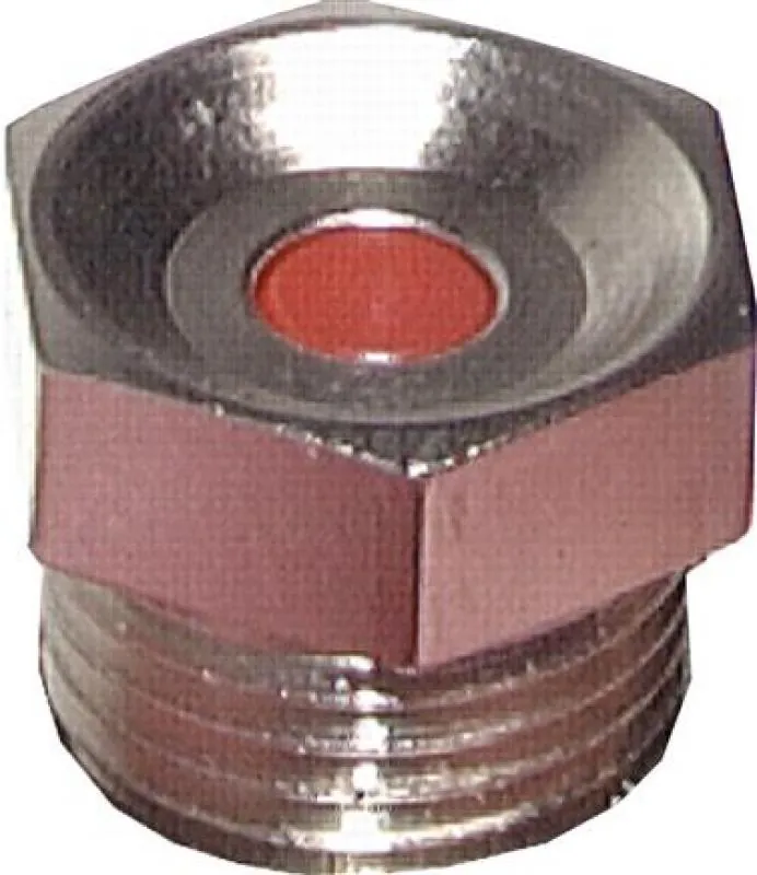 Ansicht unter Druck Kompakte Druckanzeige (Ø 40 mm) mit glänzend vernickeltem Messinggehäuse und R 1/8" Außengewinde