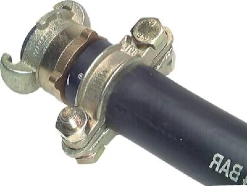 Bsp 1 Robuste 2-teilige Schlauchklemme Edelstahl 1.4401 für Industrie und Werkstatt