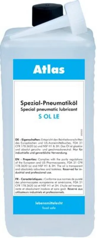 Spezial-Öl für Pneumatiköler Lebensmittelindustrie H1 verschiedene Gebinde