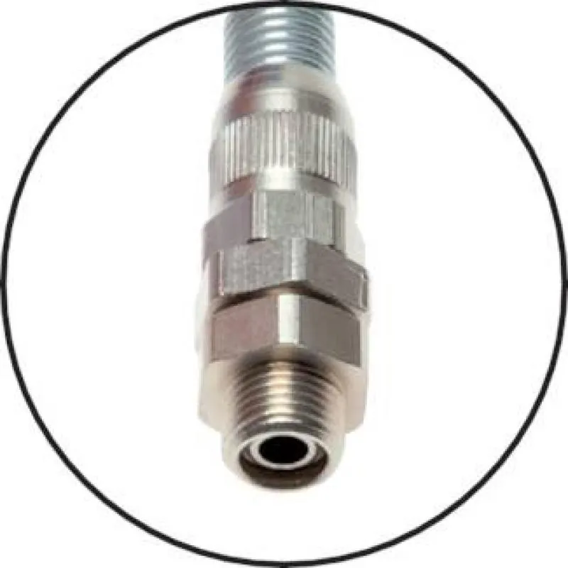 Polyurethanspiralschlauch mit Knickschutz – 360° drehbar, alle Größen